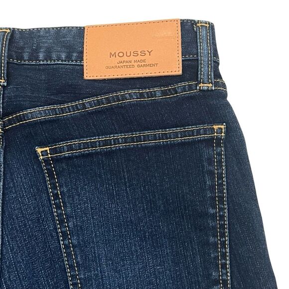Moussy Vintage Mid Rise Skinny Jeans Dark Blue Wash Japanese Denim Women’s 25 - Picture 7 of 13